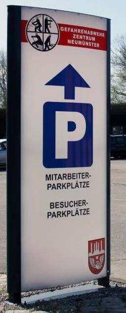 Besucherparkplätze gibt es reichlich im GAZ.