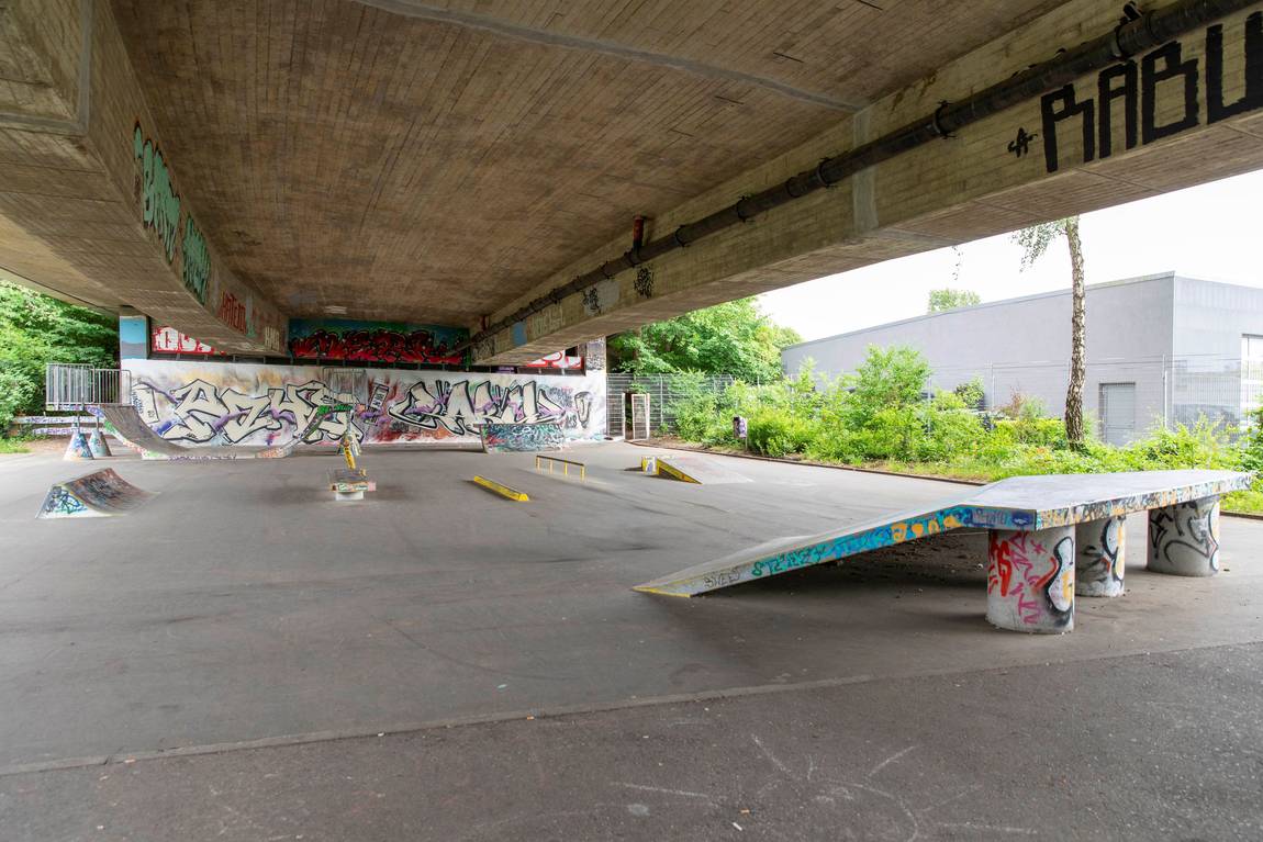 Skateanlage unter der Max-Johannsen-Brücke